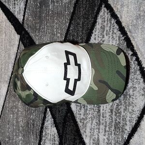 VINTAGE INFINITY HEADWEAR CHEVROLET CHEVY BOW-TIE EMBROIDERED BLACK-SHINE HAT